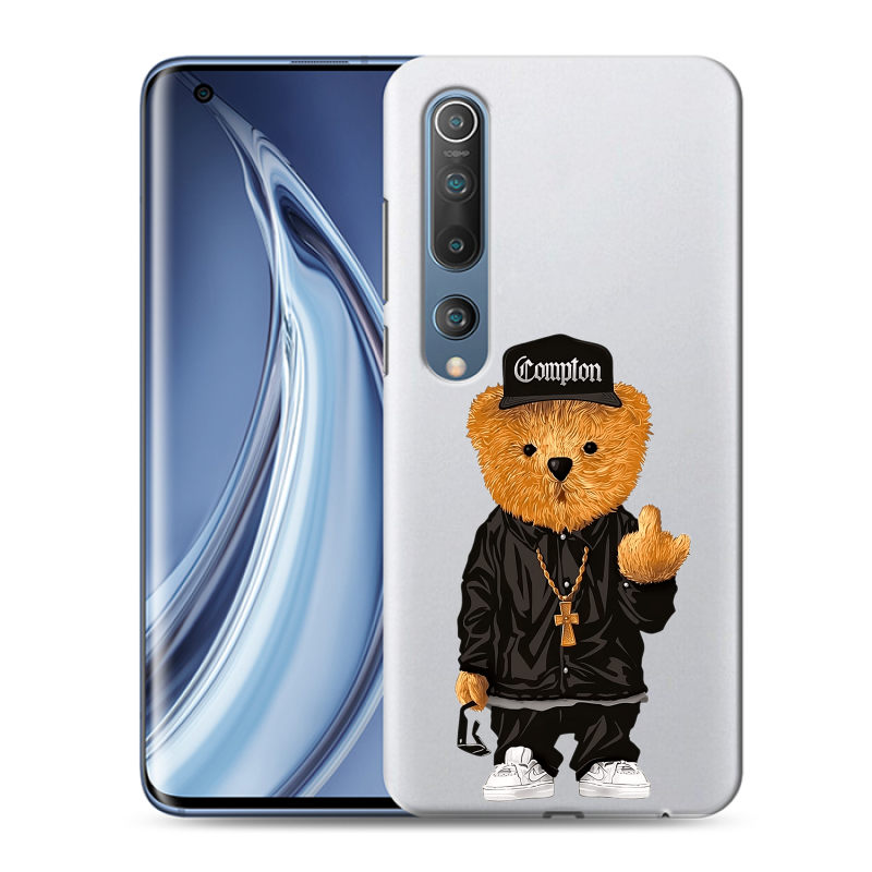 Пластиковый чехол на Xiaomi Mi 10 с принтом Мишка Пластиковый чехол на Xiaomi Mi 10 с принтом Мишка