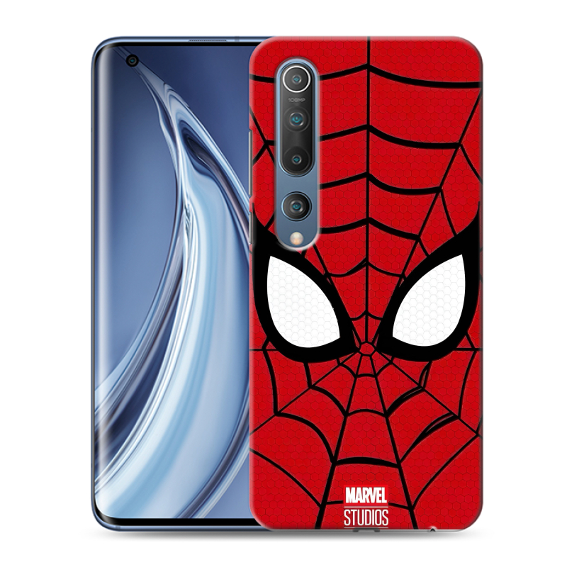 Силиконовый чехол на Xiaomi Mi 10 с принтом человек паук spiderman Силиконовый чехол на Xiaomi Mi 10 с принтом человек паук spiderman