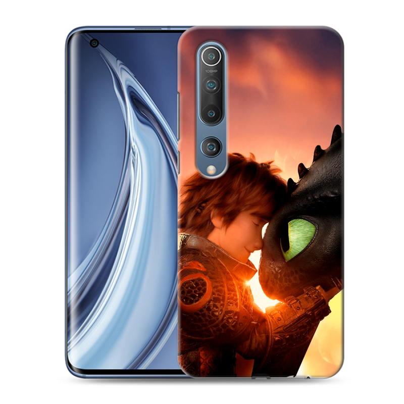 Силиконовый чехол на Xiaomi Mi 10 с принтом Как приручить дракона Силиконовый чехол на Xiaomi Mi 10 с принтом Как приручить дракона