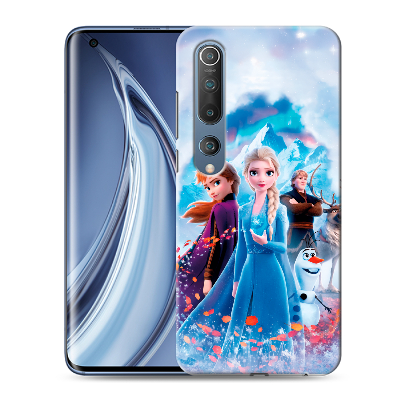 Силиконовый противоударный чехол на Xiaomi Mi 10 с принтом Холодное сердце Frozen Силиконовый противоударный чехол на Xiaomi Mi 10 с принтом Холодное сердце Frozen