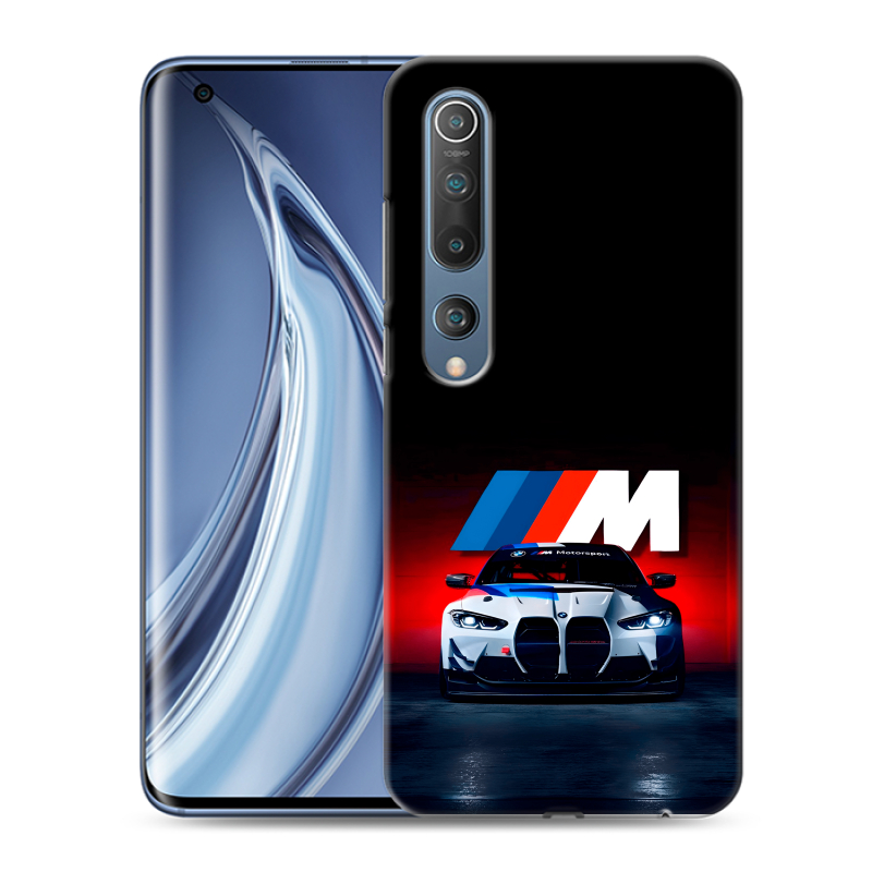 Силиконовый чехол на Xiaomi Mi 10 с принтом БМВ BMW Силиконовый чехол на Xiaomi Mi 10 с принтом БМВ BMW