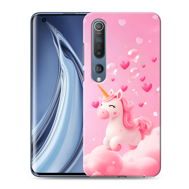 Силиконовый чехол на Xiaomi Mi 10 с принтом Единорог Силиконовый чехол на Xiaomi Mi 10 с принтом Единорог