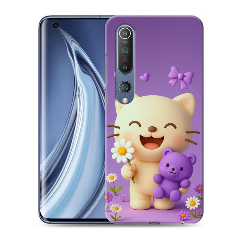 Силиконовый чехол на Xiaomi Mi 10 с принтом для девочек Силиконовый чехол на Xiaomi Mi 10 с принтом для девочек