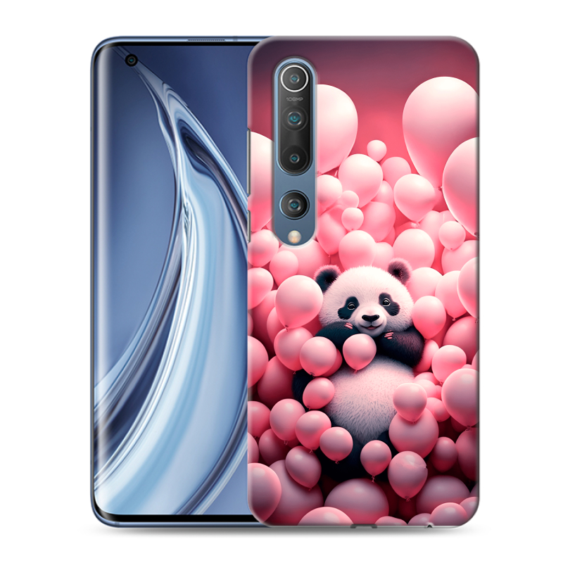 Силиконовый чехол на Xiaomi Mi 10 с принтом Панда Силиконовый чехол на Xiaomi Mi 10 с принтом Панда