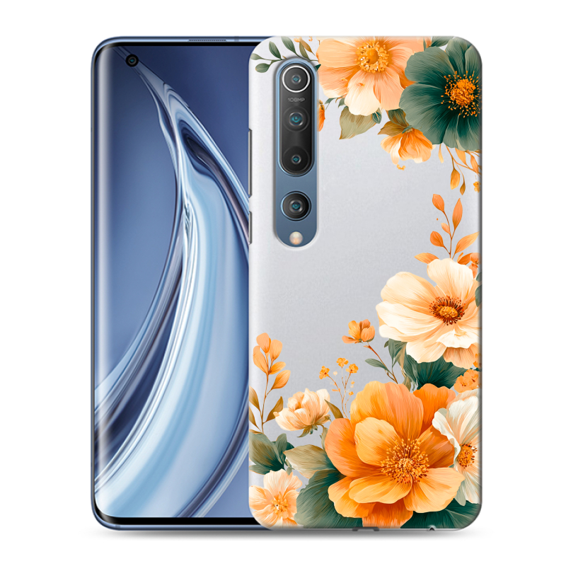 Пластиковый чехол на Xiaomi Mi 10 с принтом Цветы принт Пластиковый чехол на Xiaomi Mi 10 с принтом Цветы принт