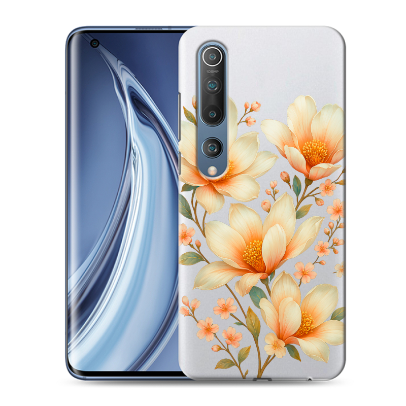 Пластиковый чехол на Xiaomi Mi 10 с принтом Цветы Пластиковый чехол на Xiaomi Mi 10 с принтом Цветы