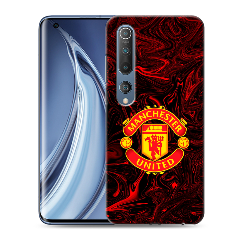 Силиконовый чехол на Xiaomi Mi 10 с принтом Manchester United Силиконовый чехол на Xiaomi Mi 10 с принтом Manchester United