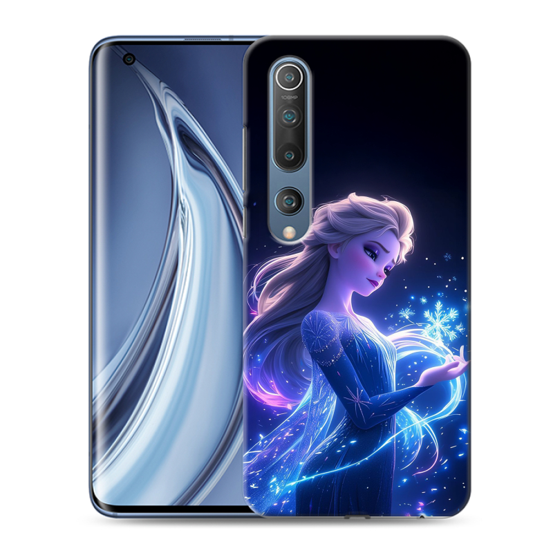 Силиконовый противоударный чехол на Xiaomi Mi 10 с принтом Холодное сердце Frozen Силиконовый противоударный чехол на Xiaomi Mi 10 с принтом Холодное сердце Frozen