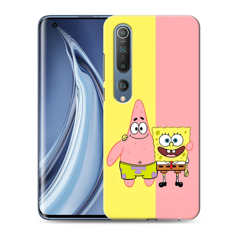 Силиконовый чехол на Xiaomi Mi 10 с принтом Спанч боб Спанчбоб Силиконовый чехол на Xiaomi Mi 10 с принтом Спанч боб Спанчбоб