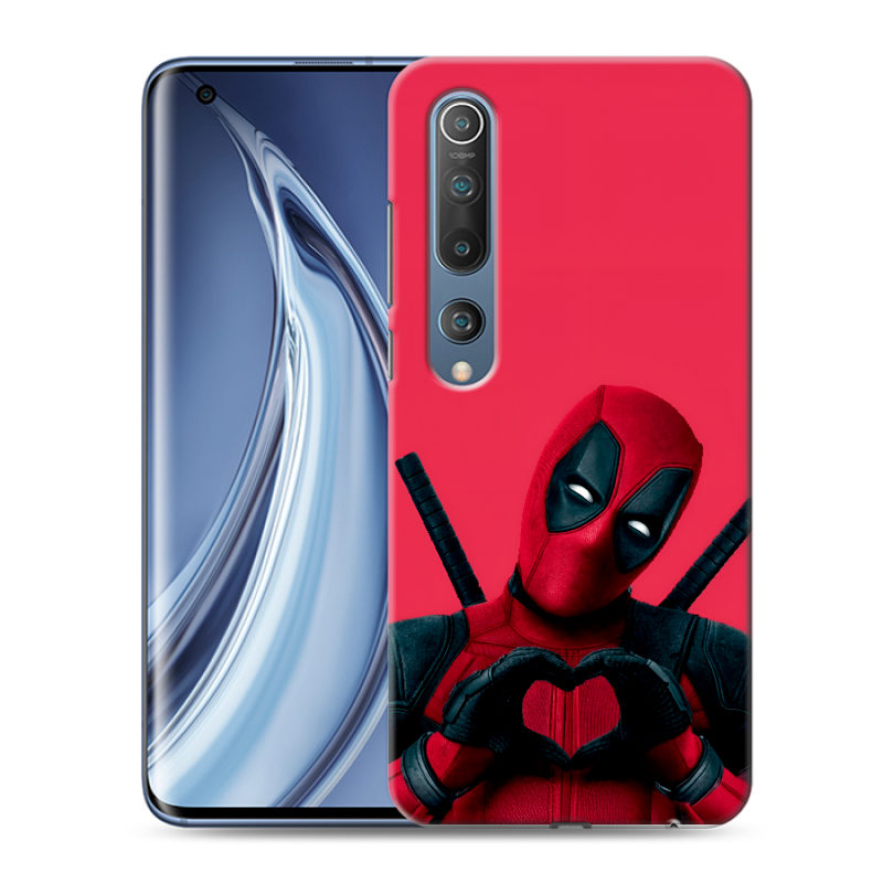 Пластиковый чехол на Xiaomi Mi 10 с принтом Дедпул Deadpool Пластиковый чехол на Xiaomi Mi 10 с принтом Дедпул Deadpool