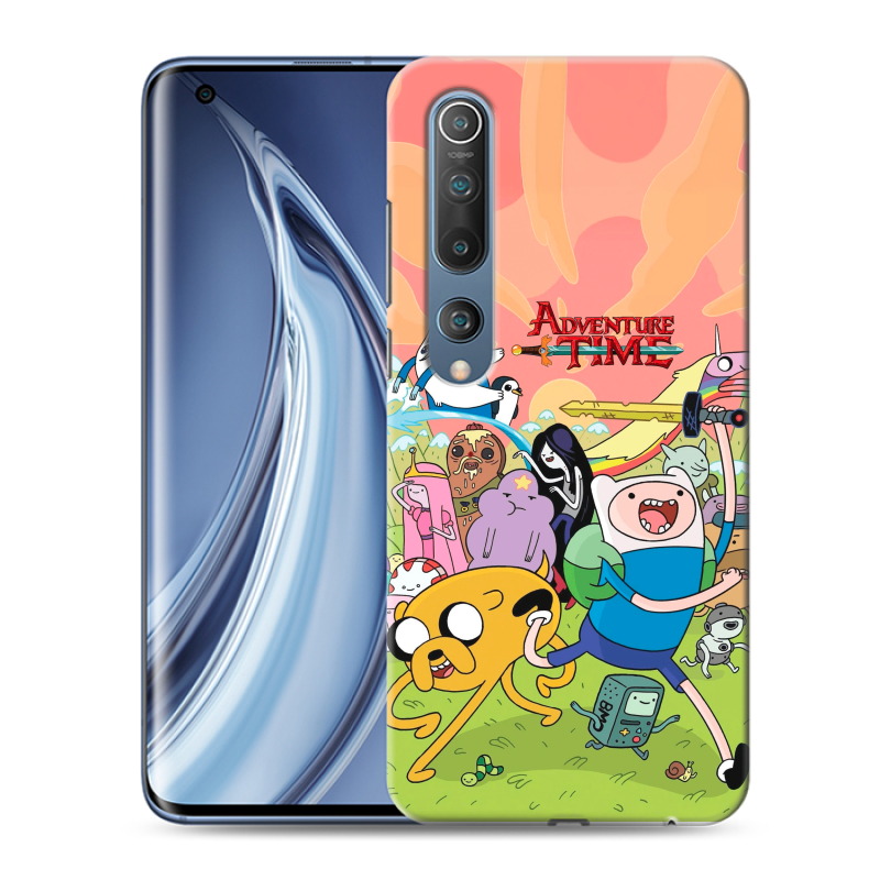 Силиконовый чехол на Xiaomi Mi 10 с принтом Adventure time Время приключений Силиконовый чехол на Xiaomi Mi 10 с принтом Adventure time Время приключений