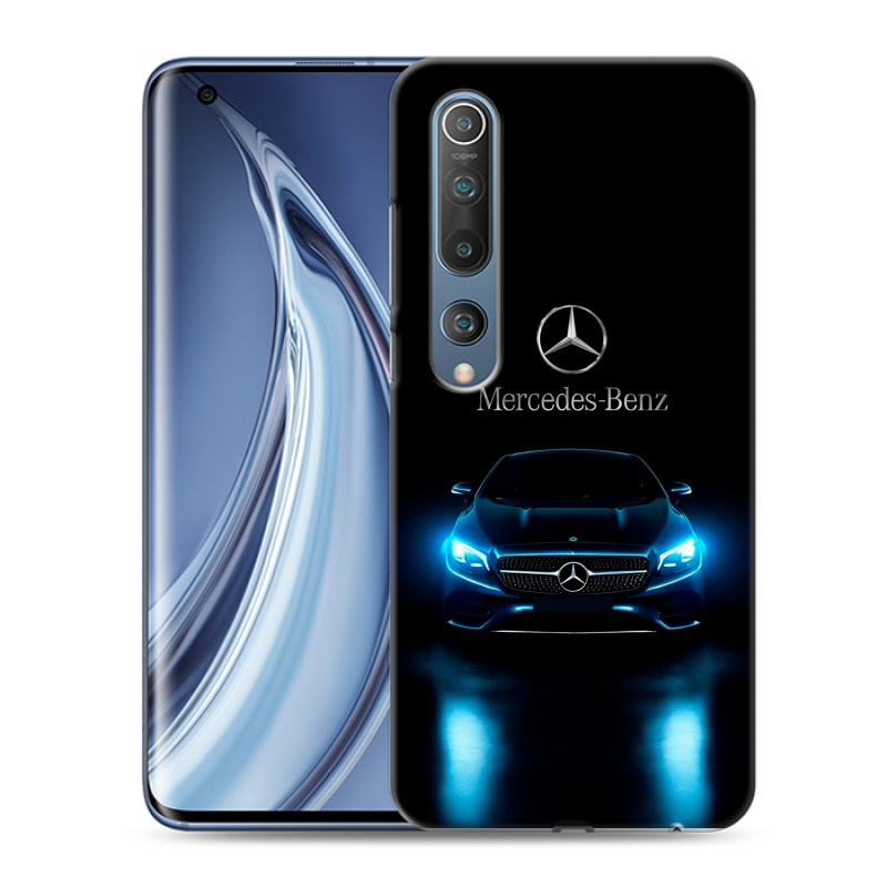 Силиконовый противоударный чехол на Xiaomi Mi 10 с принтом Mercedes Мерседес Силиконовый противоударный чехол на Xiaomi Mi 10 с принтом Mercedes Мерседес