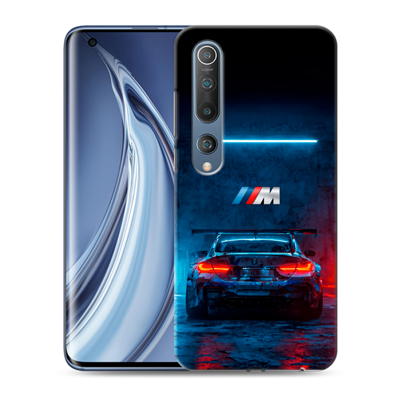 Силиконовый противоударный чехол на Xiaomi Mi 10 с принтом BMW БМВ Силиконовый противоударный чехол на Xiaomi Mi 10 с принтом BMW БМВ
