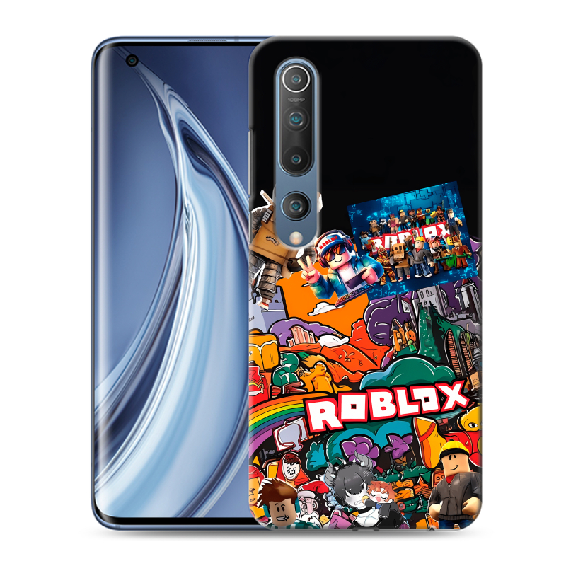 Силиконовый чехол на Xiaomi Mi 10 с принтом Roblox Роблокс Силиконовый чехол на Xiaomi Mi 10 с принтом Roblox Роблокс