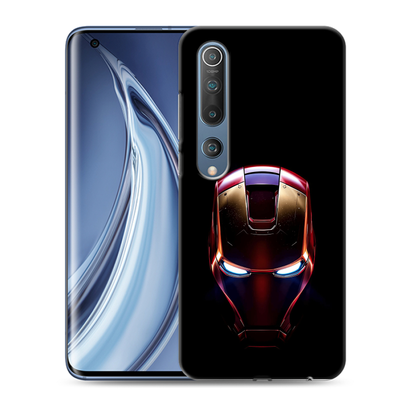 Силиконовый противоударный чехол на Xiaomi Mi 10 с принтом IronMan Железный человек Силиконовый противоударный чехол на Xiaomi Mi 10 с принтом IronMan Железный человек
