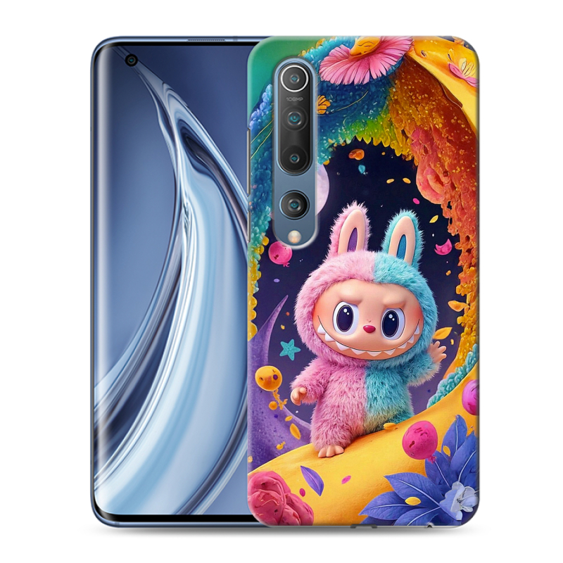 Силиконовый чехол на Xiaomi Mi 10 с принтом Labubu Лабубу Силиконовый чехол на Xiaomi Mi 10 с принтом Labubu Лабубу