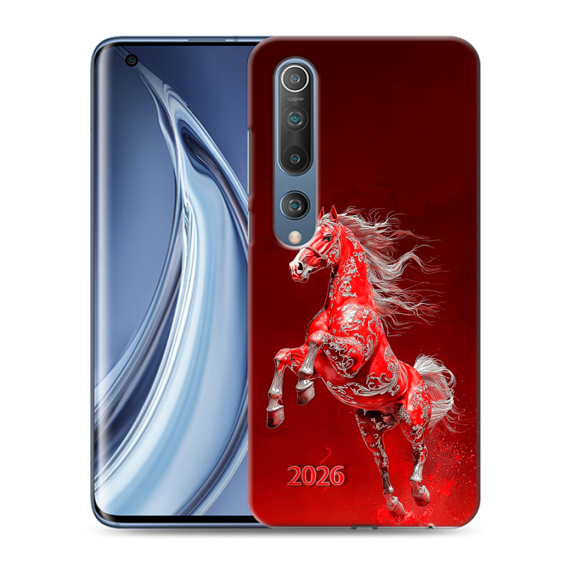 Пластиковый чехол на Xiaomi Mi 10 с принтом Новый год Пластиковый чехол на Xiaomi Mi 10 с принтом Новый год