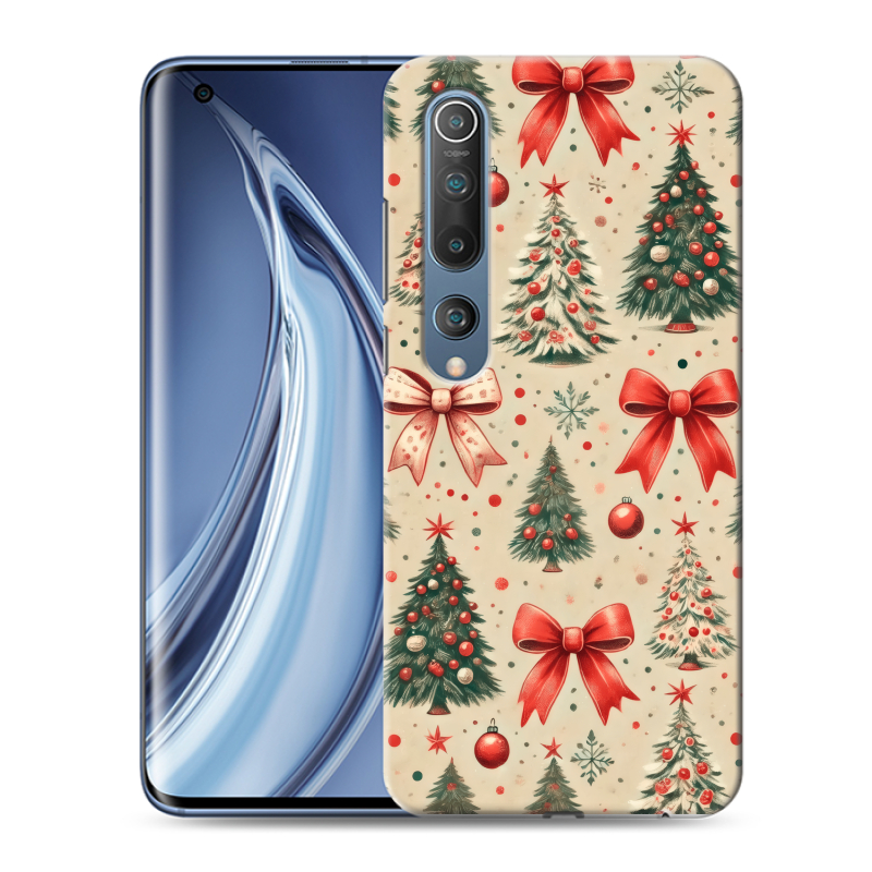 Силиконовый противоударный чехол на Xiaomi Mi 10 с принтом Новый год Силиконовый противоударный чехол на Xiaomi Mi 10 с принтом Новый год