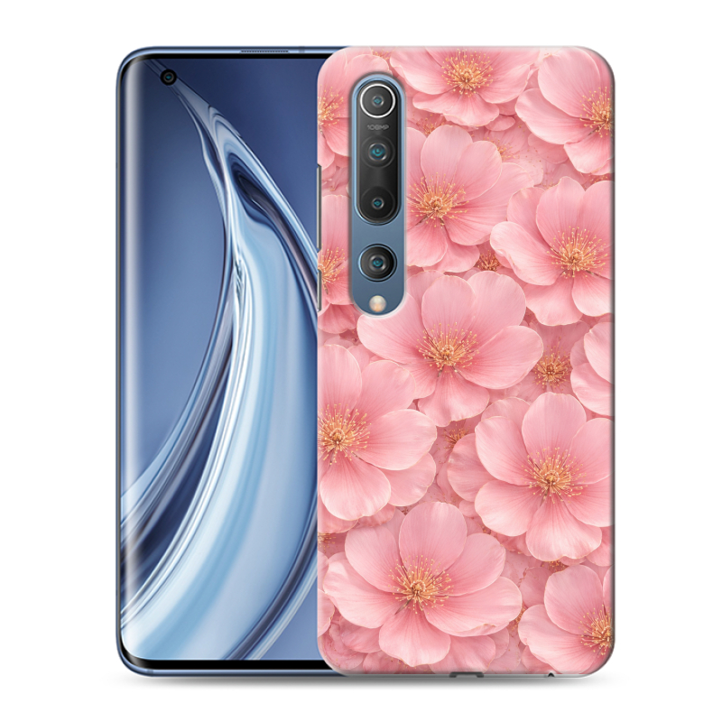 Силиконовый противоударный чехол на Xiaomi Mi 10 с принтом женский Силиконовый противоударный чехол на Xiaomi Mi 10 с принтом женский