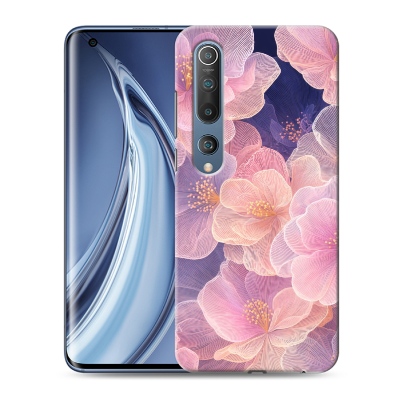 Силиконовый противоударный чехол на Xiaomi Mi 10 с принтом женский Силиконовый противоударный чехол на Xiaomi Mi 10 с принтом женский