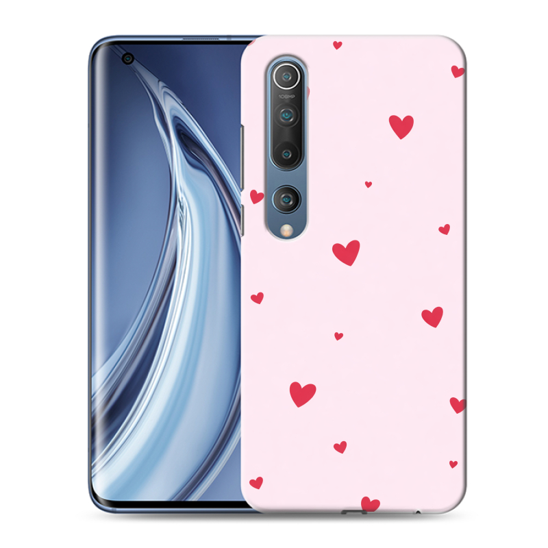 Силиконовый противоударный чехол на Xiaomi Mi 10 с принтом для девочек Силиконовый противоударный чехол на Xiaomi Mi 10 с принтом для девочек