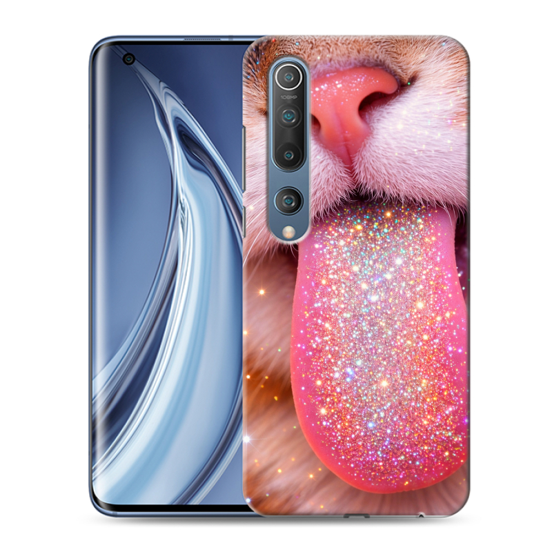 Силиконовый противоударный чехол на Xiaomi Mi 10 с принтом для девочек Силиконовый противоударный чехол на Xiaomi Mi 10 с принтом для девочек