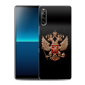 Силиконовый чехол на Sony Xperia L4 с принтом Герб России Силиконовый чехол на Sony Xperia L4 с принтом Герб России