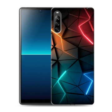 Силиконовый чехол на Sony Xperia L4 с принтом Абстракция неон Силиконовый чехол на Sony Xperia L4 с принтом Абстракция неон