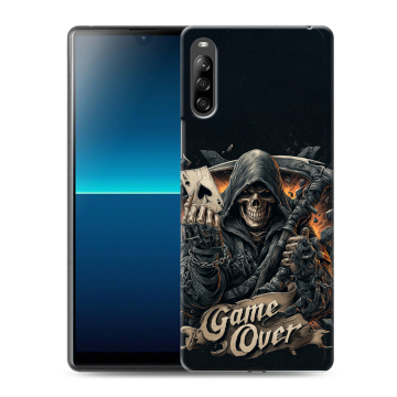 Силиконовый чехол на Sony Xperia L4 с принтом Скелет карты Силиконовый чехол на Sony Xperia L4 с принтом Скелет карты