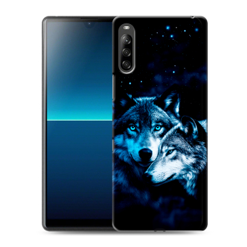 Силиконовый чехол на Sony Xperia L4 с принтом Волки Силиконовый чехол на Sony Xperia L4 с принтом Волки
