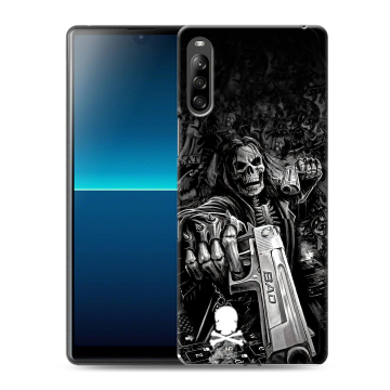 Силиконовый чехол на Sony Xperia L4 с принтом Скелет Силиконовый чехол на Sony Xperia L4 с принтом Скелет