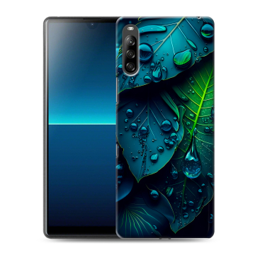 Силиконовый чехол на Sony Xperia L4 с принтом Листья Силиконовый чехол на Sony Xperia L4 с принтом Листья