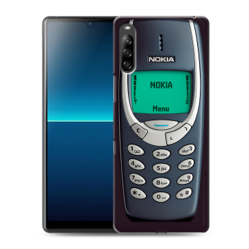 Силиконовый чехол на Sony Xperia L4 с принтом Старый телефон Силиконовый чехол на Sony Xperia L4 с принтом Старый телефон