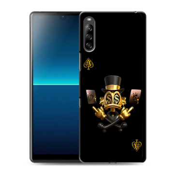 Силиконовый чехол на Sony Xperia L4 с принтом Золотой скрудж макдак