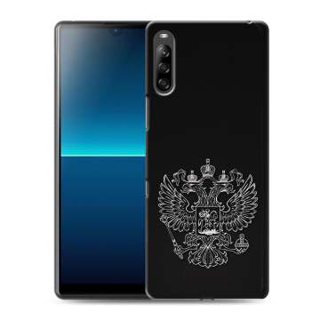 Силиконовый чехол на Sony Xperia L4 с принтом Герб России