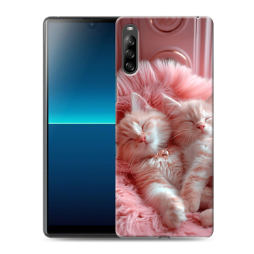 Силиконовый чехол на Sony Xperia L4 с принтом котята котики Силиконовый чехол на Sony Xperia L4 с принтом котята котики