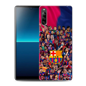 Силиконовый чехол на Sony Xperia L4 с принтом Барселона Barcelona
