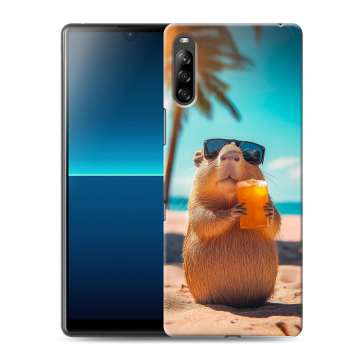 Силиконовый чехол на Sony Xperia L4 с принтом Капибара