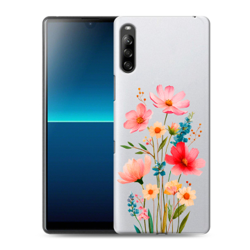 Силиконовый чехол на Sony Xperia L4 с принтом Цветы