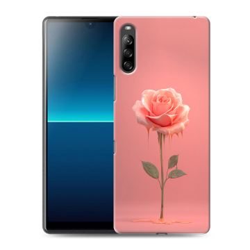 Силиконовый чехол на Sony Xperia L4 с принтом Розовая роза