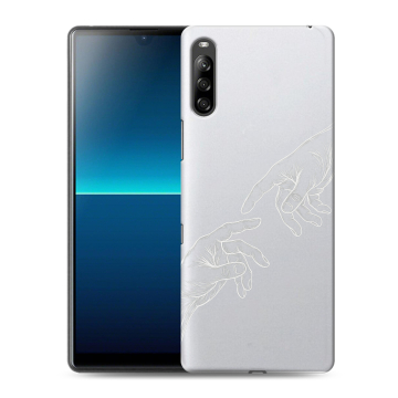 Силиконовый чехол на Sony Xperia L4 с принтом Сотворение мира