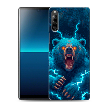 Силиконовый чехол на Sony Xperia L4 с принтом Медведь
