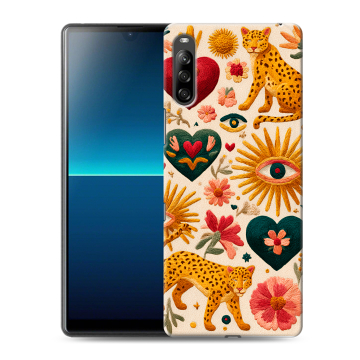 Силиконовый чехол на Sony Xperia L4 с принтом Модный принт