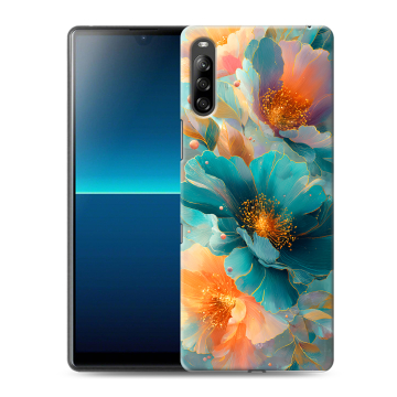 Силиконовый чехол на Sony Xperia L4 с принтом Цветы
