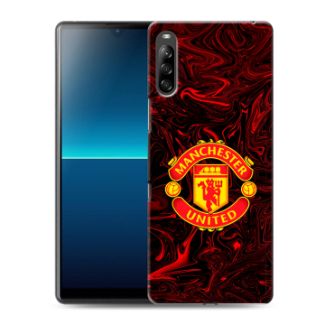 Силиконовый чехол на Sony Xperia L4 с принтом Manchester United