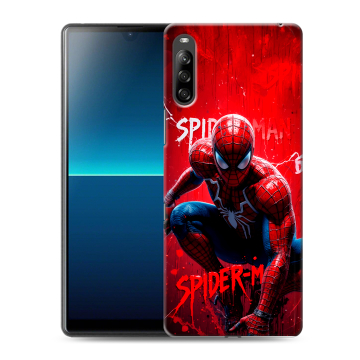 Силиконовый чехол на Sony Xperia L4 с принтом Spiderman Человек паук Силиконовый чехол на Sony Xperia L4 с принтом Spiderman Человек паук