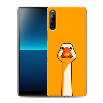 Силиконовый чехол на Sony Xperia L4 с принтом Смешная утка