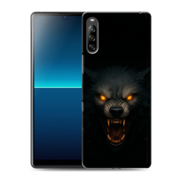 Силиконовый чехол на Sony Xperia L4 с принтом Волк