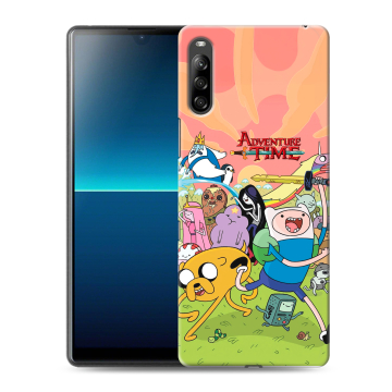 Силиконовый чехол на Sony Xperia L4 с принтом Adventure time Время приключений