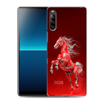 Силиконовый чехол на Sony Xperia L4 с принтом Новый год